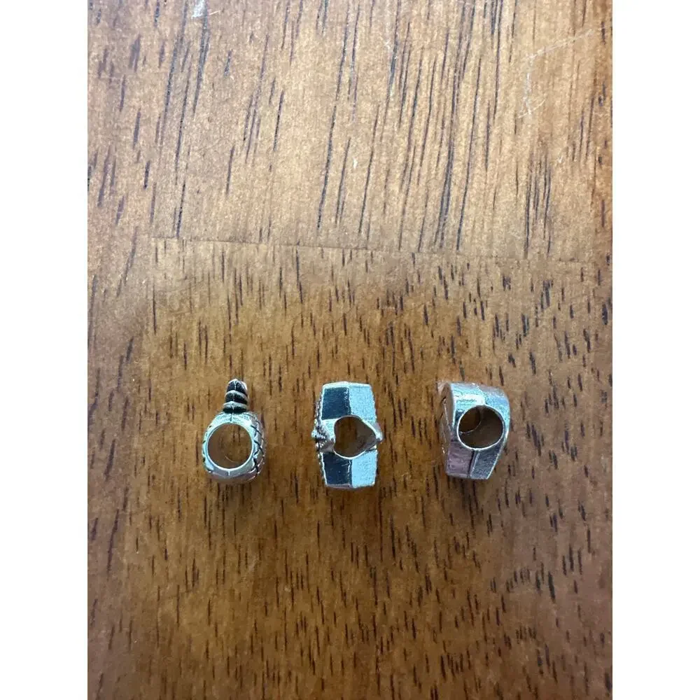 Silver-Tone “Sea” Themed Bead Charms – Set of 3 (European Bracelet Style